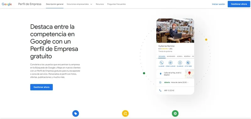 como funciona google my business inicio