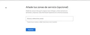 como funciona google my business zonas de servicio