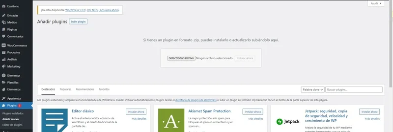 que son los plugins de wordpress subir plugin